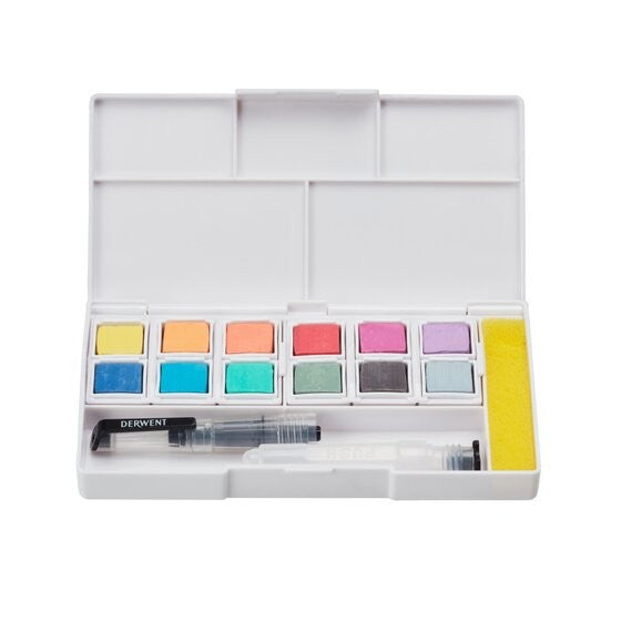 Zestaw farb Derwent Pastel Shades Paint Pan Set 12 kolorów