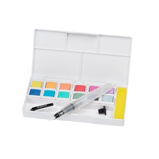Zestaw farb Derwent Pastel Shades Paint Pan Set 12 kolorów