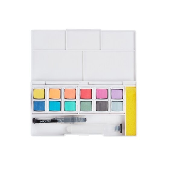 Zestaw farb Derwent Pastel Shades Paint Pan Set 12 kolorów