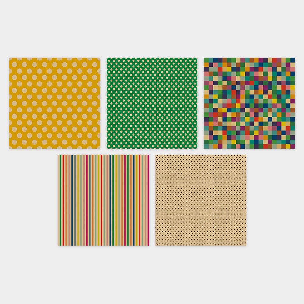 Midori Blok Papieru Origami Kraft 80 arkuszy