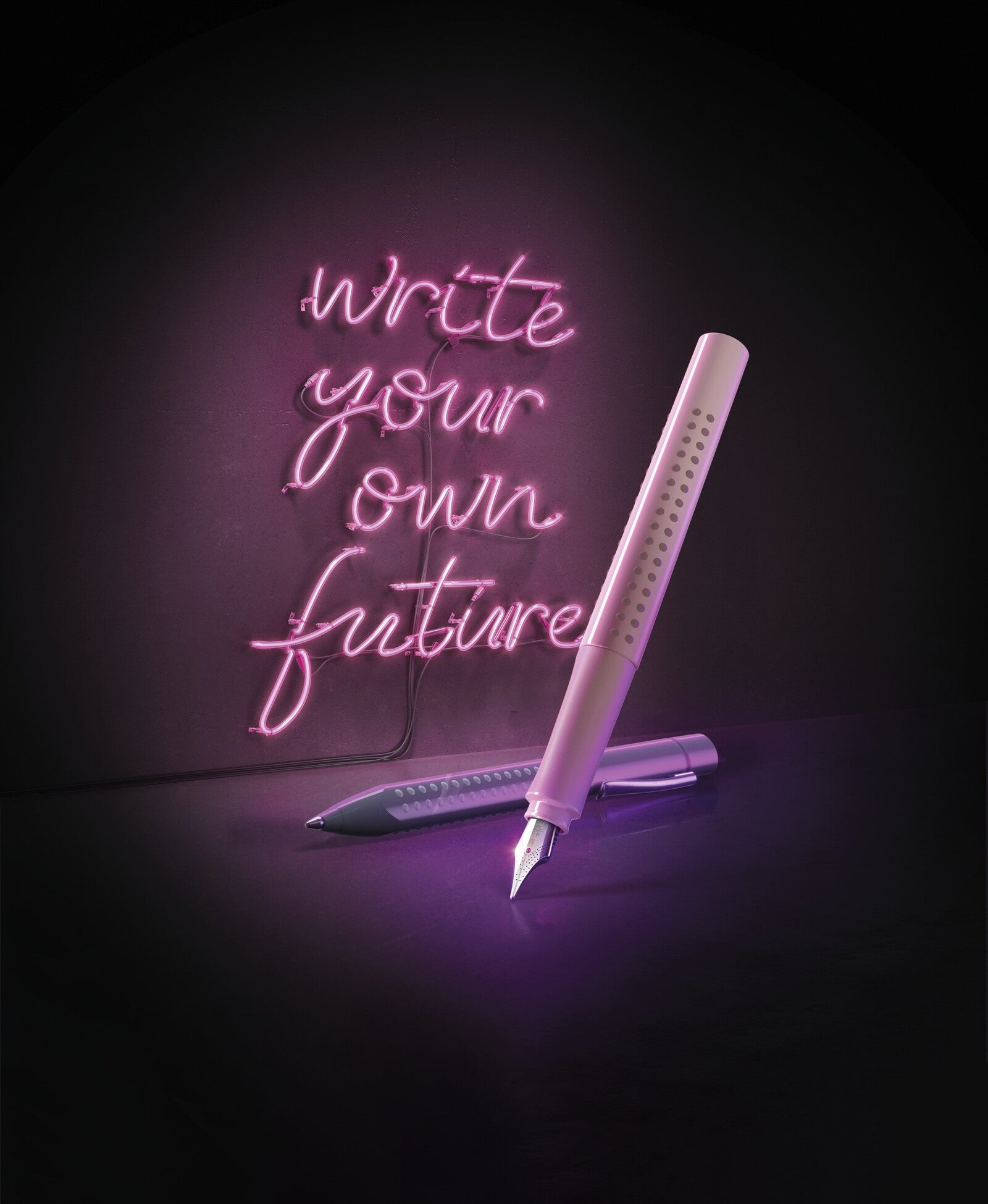 Zestaw prezentowy Faber-Castell Grip 2010 Rose Shadows - pióro wieczne i długopis