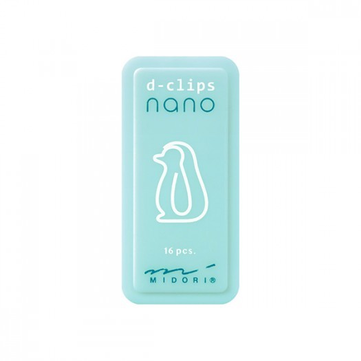 Spinacze Midori D-Clips Nano | Pingwin