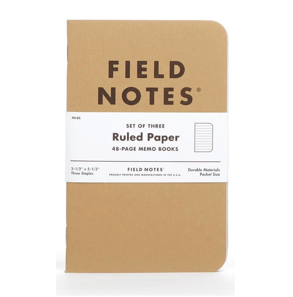 Notesy Field Notes Original Kraft 3 szt. w linie