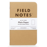Notesy Field Notes Original Kraft 3 szt. gładkie