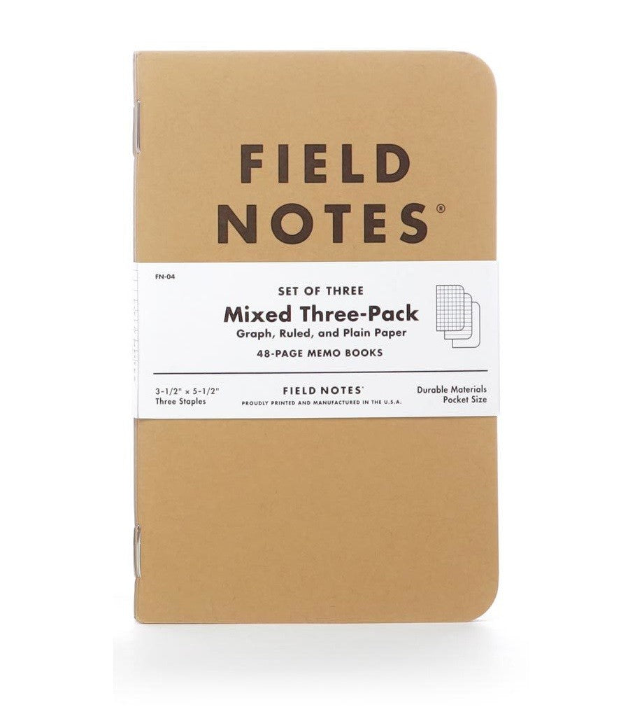 Notesy Field Notes Original Kraft 3 szt. Mix