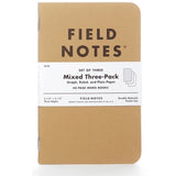 Notesy Field Notes Original Kraft 3 szt. Mix