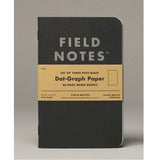 Notesy Field Notes Pitch Black 3 szt. w kropki
