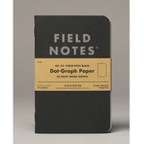 Notatniki Field Notes Pitch Black Medium 2 szt. w kropki