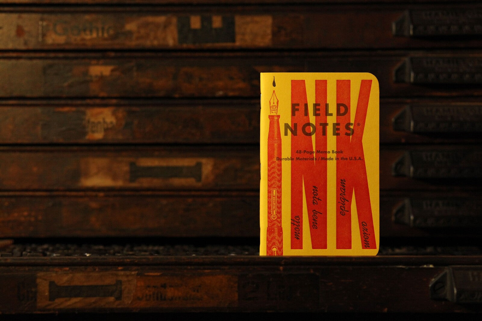 Notesy Field Notes United States of Letterpress B 3 szt. w kratkę