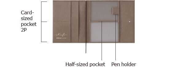 Okładka papierowa A6 King Jim Washable Kraft Paper | Brązowa