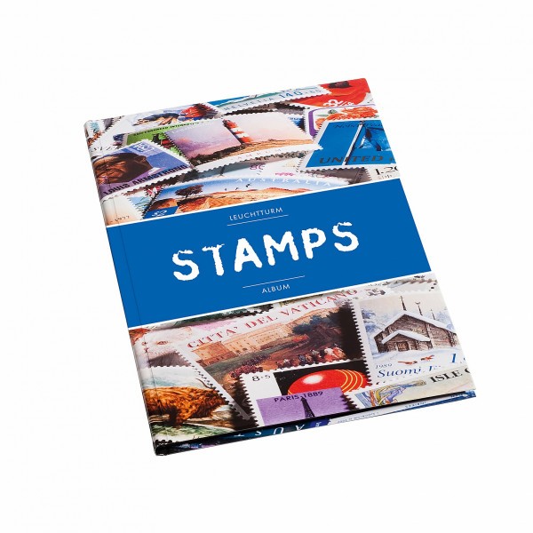 Klaser na znaczki Leuchtturm Stamp Album A5 - niebieski