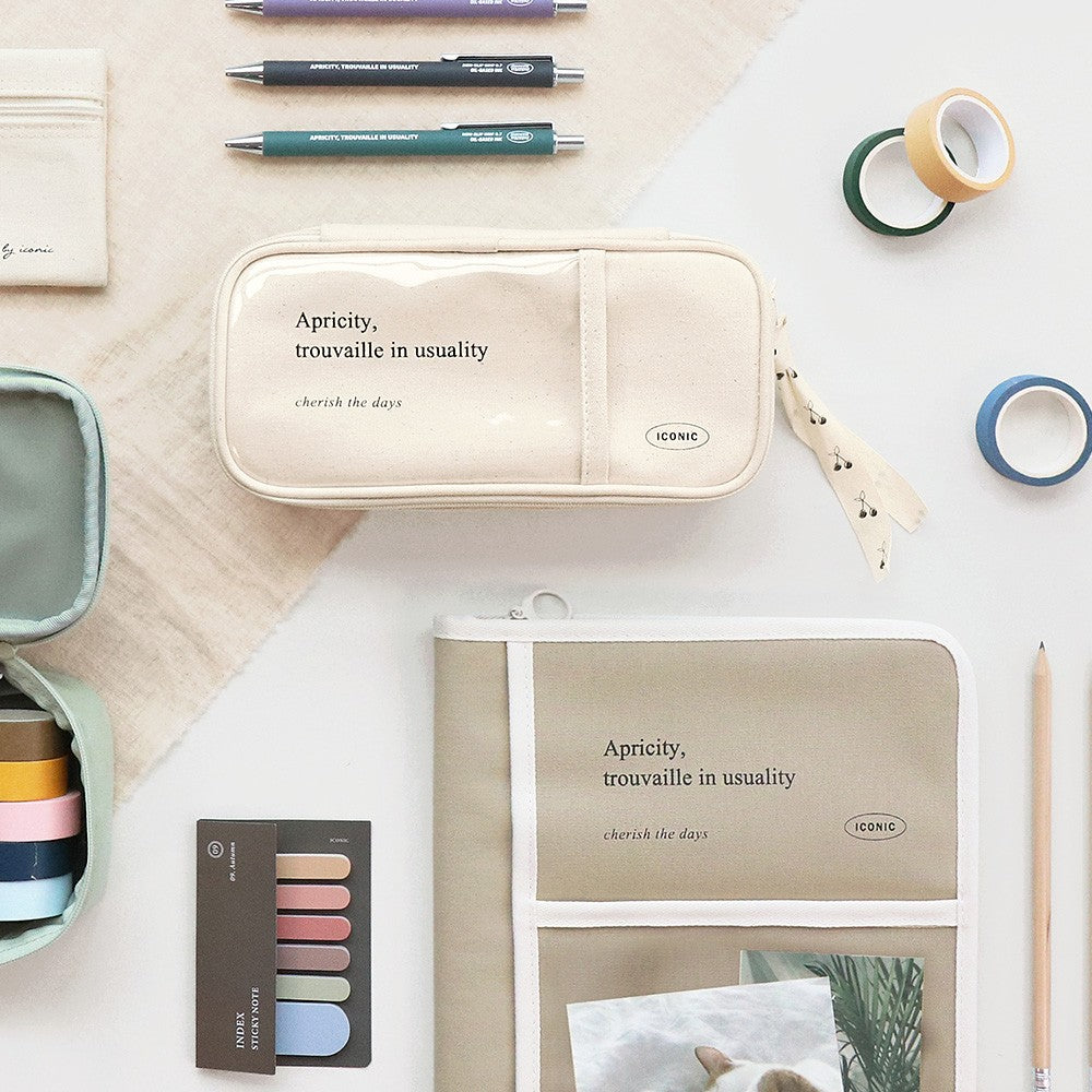 Piórnik ICONIC Cottony Grand Pen Pouch Beżowy