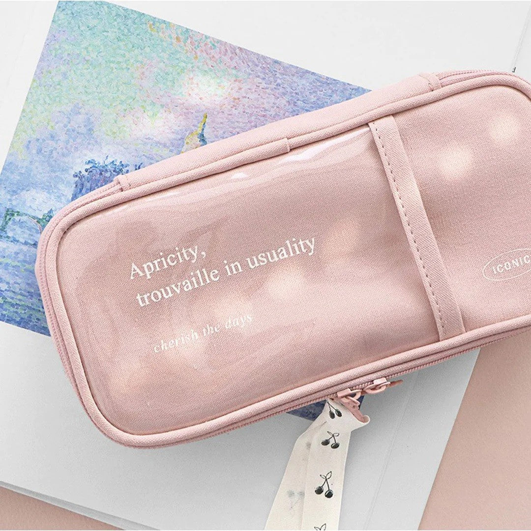 Piórnik ICONIC Cottony Grand Pen Pouch Różowy