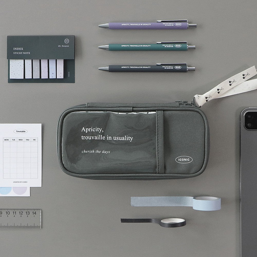 Piórnik ICONIC Cottony Grand Pen Pouch Grafitowy