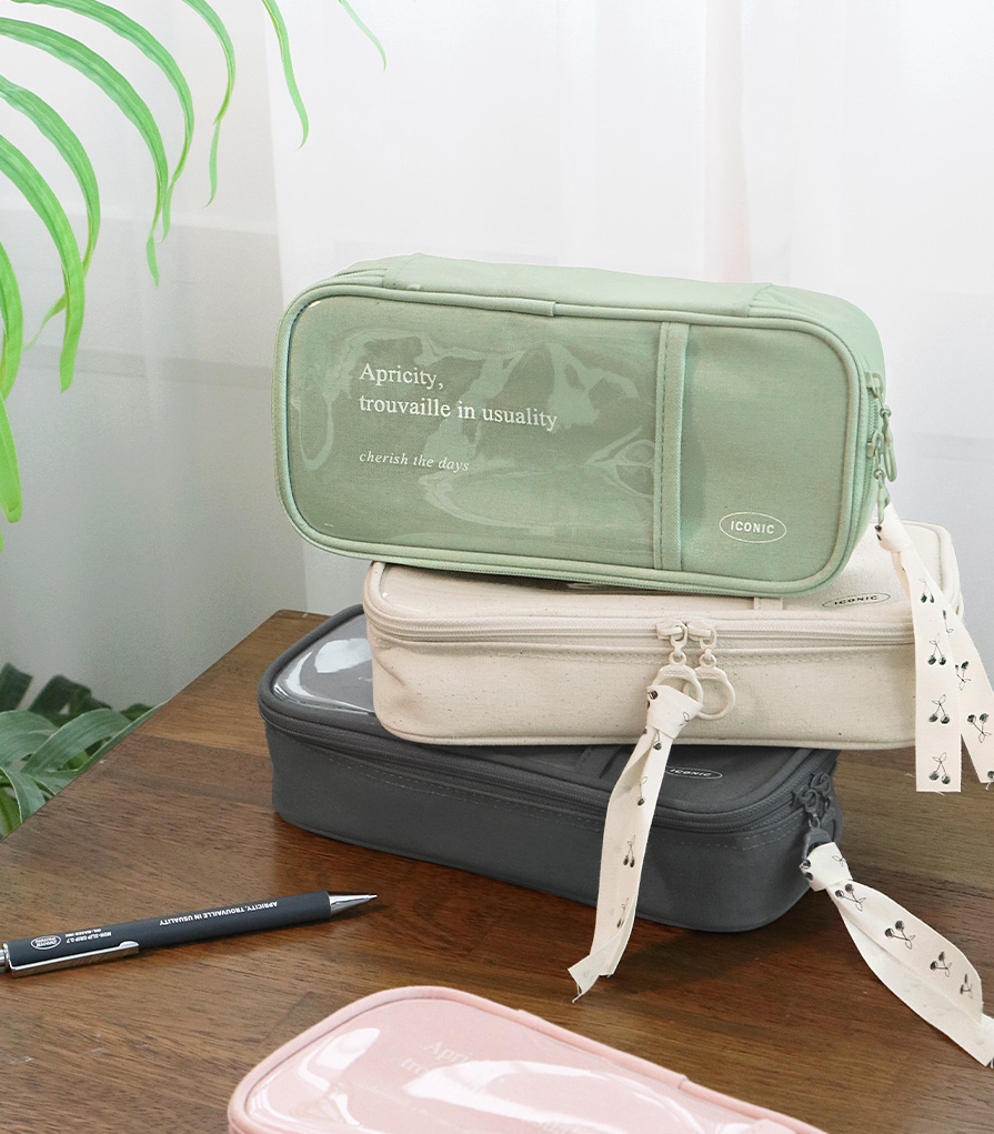 Piórnik ICONIC Cottony Grand Pen Pouch Zielony