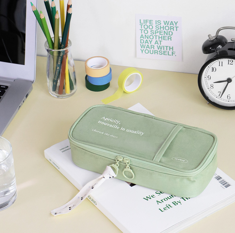 Piórnik ICONIC Cottony Grand Pen Pouch Zielony