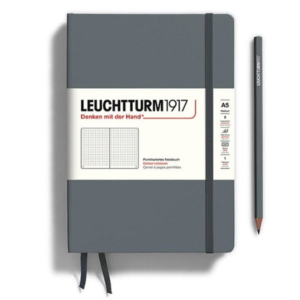 Notatnik Leuchtturm1917 A5 linie | Antracytowy