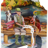 Kartka Okolicznościowa Santoro Pop-Up Swing Card | Wędkowanie