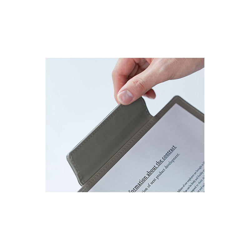 Podkładka z klipsem King Jim LezaFace Granatowa