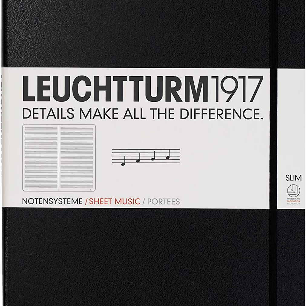 Zeszyt do nut Leuchtturm1917 Master Slim A4+ | Czarny