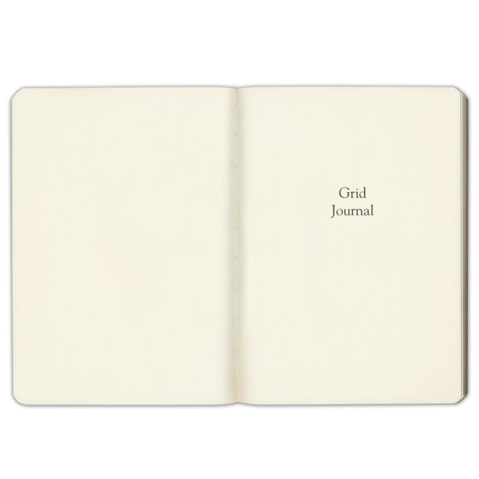 Notatnik w kratkę Gallery Leather Desk Journal | Czarny