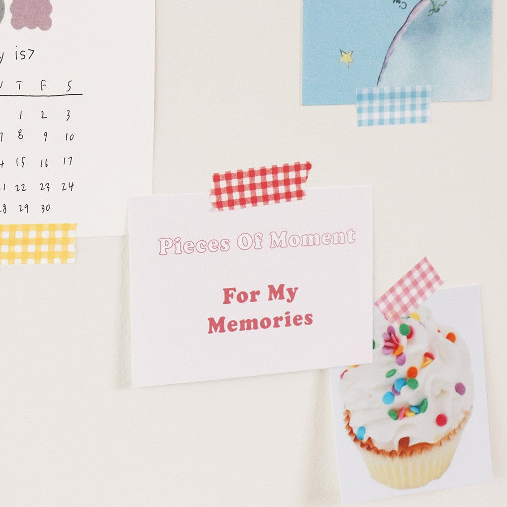 Zestaw taśm ICONIC Masking Tape Gringham (8 sztuk)