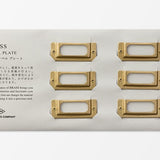 TRC BRASS Label Plate etykiety