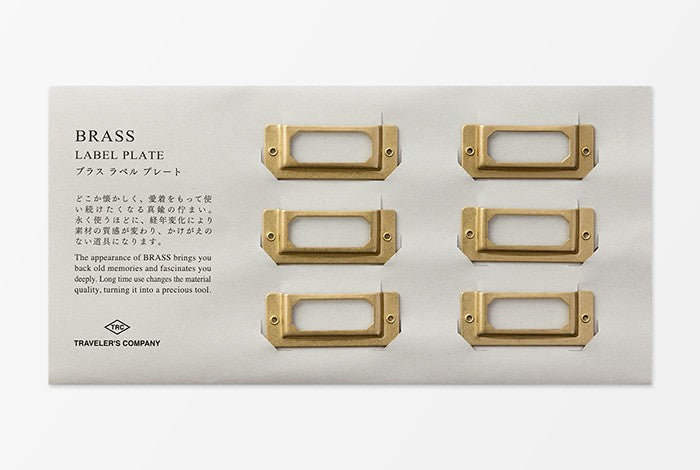 TRC BRASS Label Plate etykiety