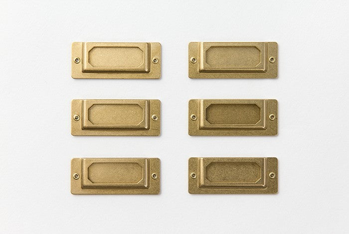 TRC BRASS Label Plate etykiety