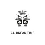 Pieczątka ICONIC Cafe Diary Stamp | Break Time