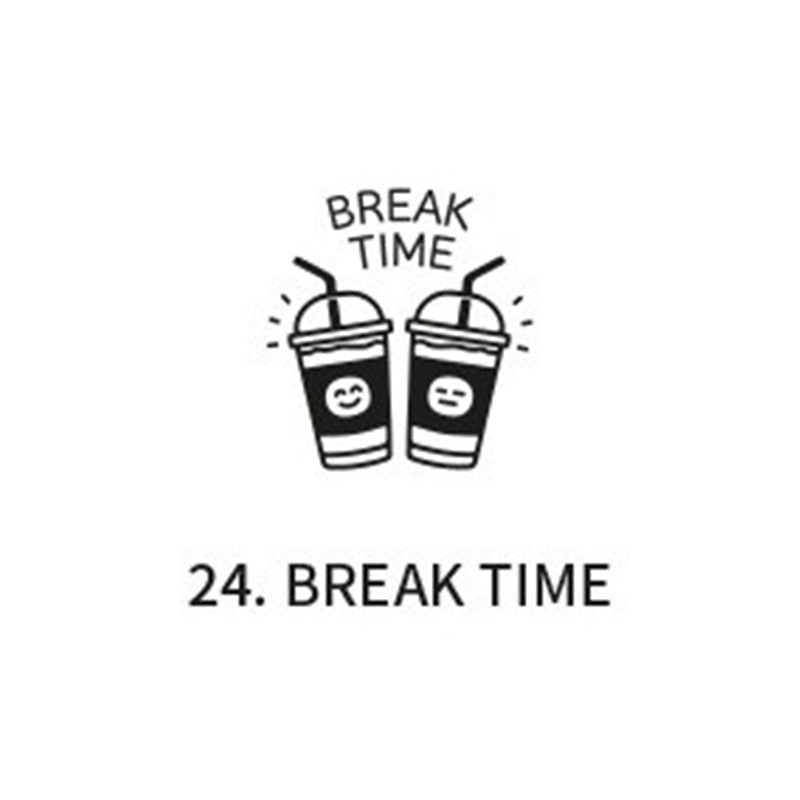 Pieczątka ICONIC Cafe Diary Stamp | Break Time