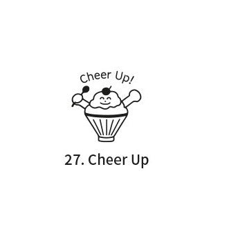 Pieczątka ICONIC Cafe Diary Stamp | Cheer Up