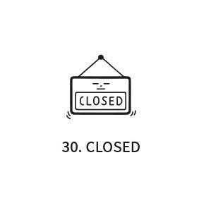 Pieczątka ICONIC Cafe Diary Stamp | Closed