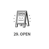 Pieczątka ICONIC Cafe Diary Stamp | Open