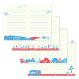 Pamiętnik z haftowaną zakładką Midori | Kot