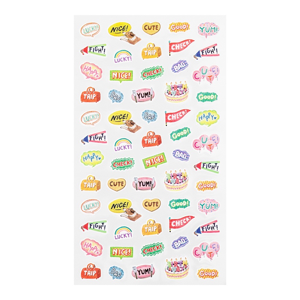 Naklejki Midori Stickers for Diary | Napisy