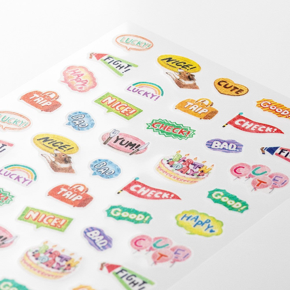 Naklejki Midori Stickers for Diary | Napisy