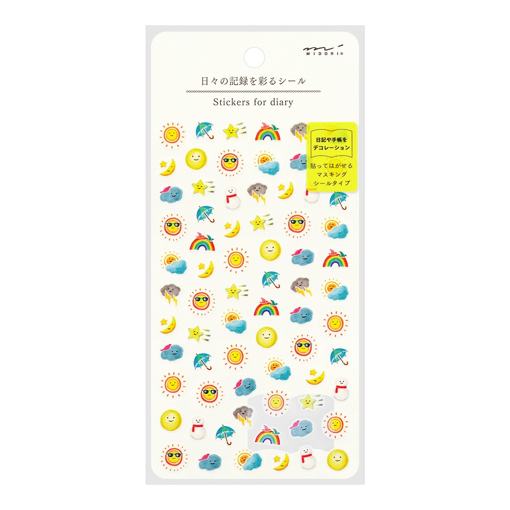 Naklejki Midori Stickers for Diary | Pogoda