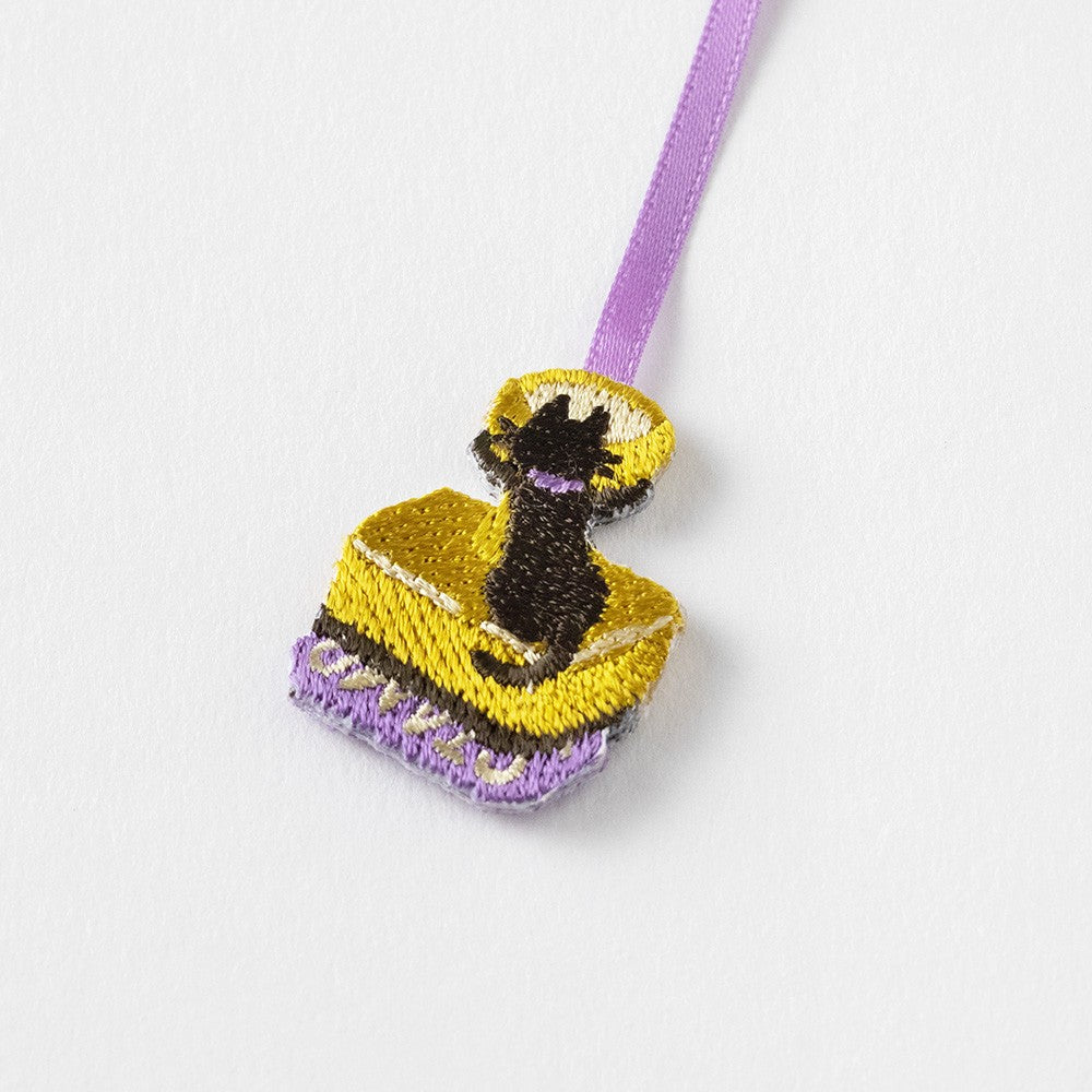 Zakładka haftowana Midori Bookmarker Clip | Kot