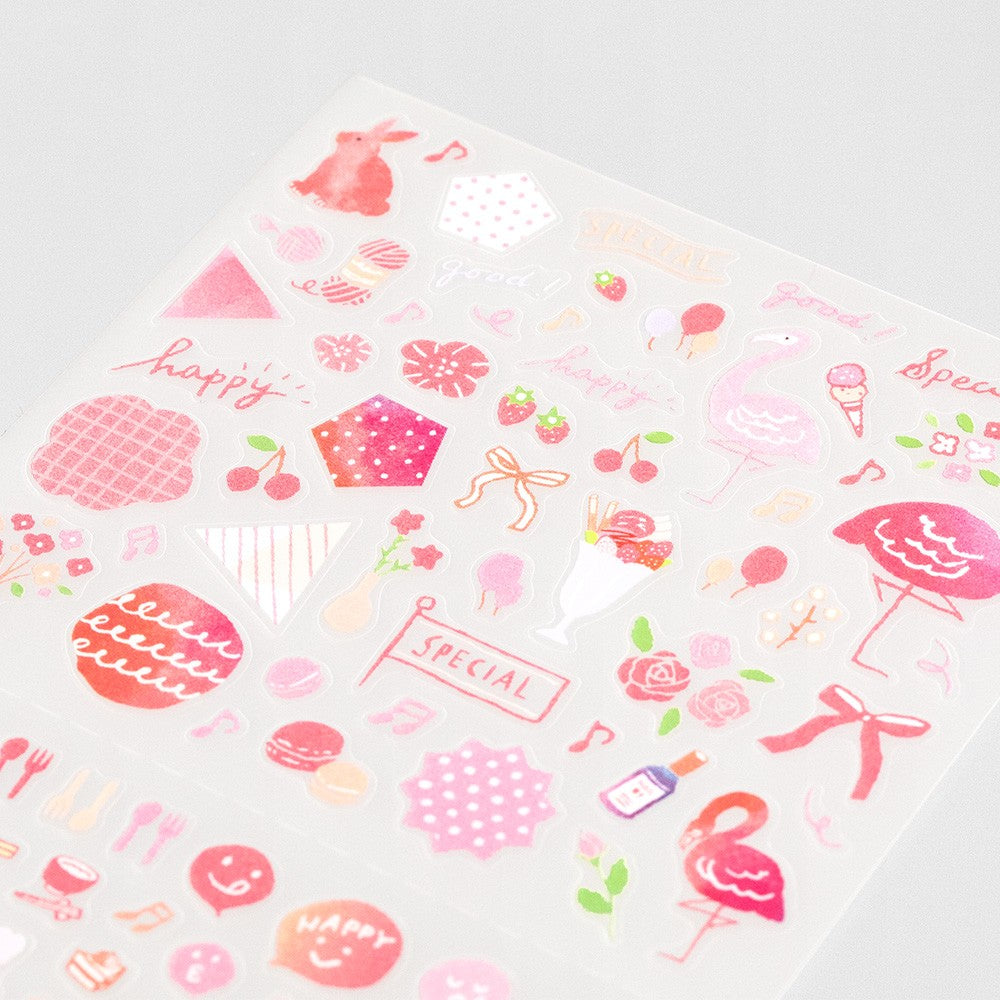 Naklejki Midori Sticker Collection Color | Różowy
