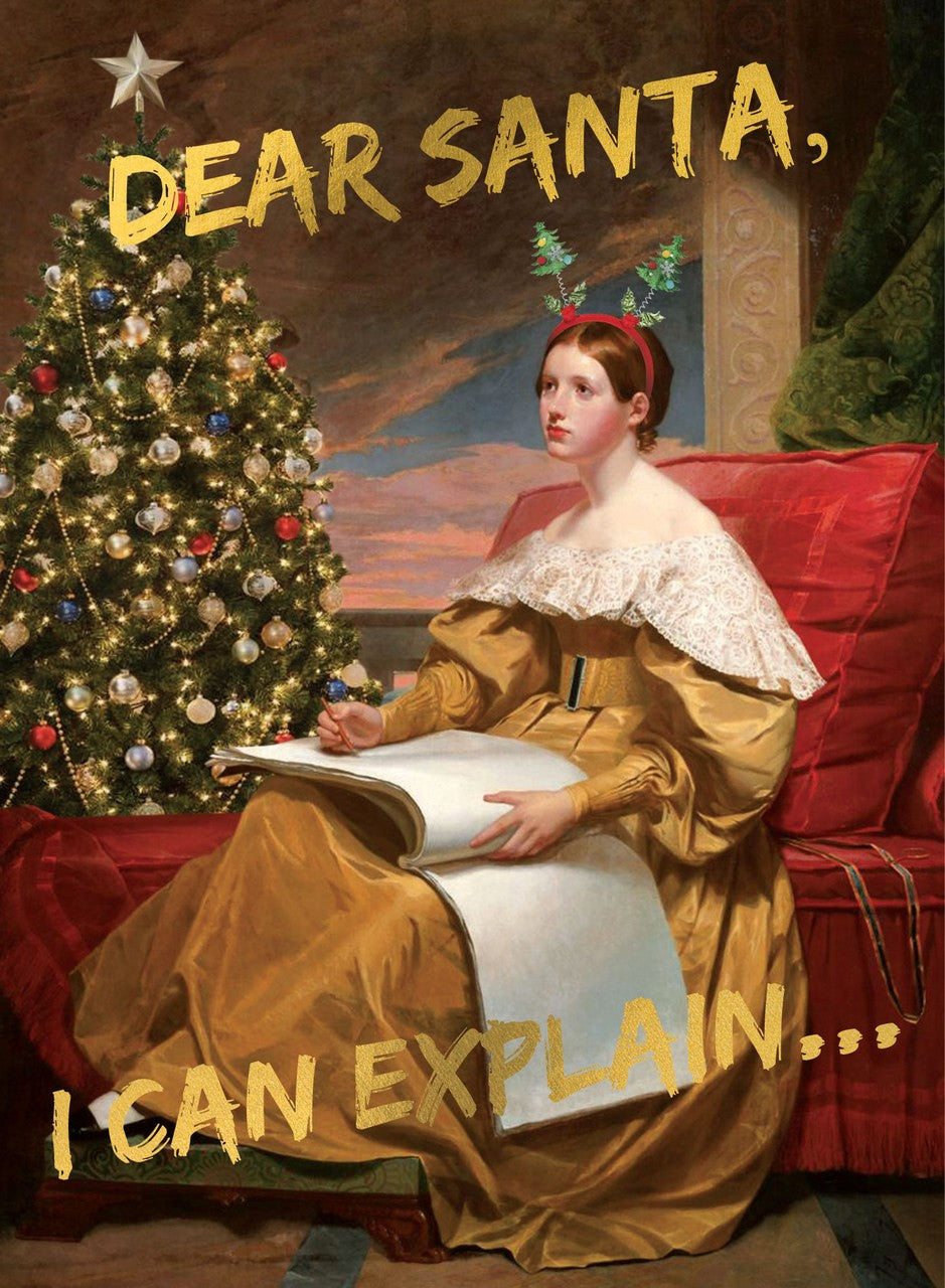 Kartka świąteczna Santoro | Dear Santa, I can explain...