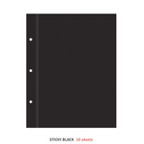 Wkład do segregatora ICONIC Memory Binder: Czarne kartki