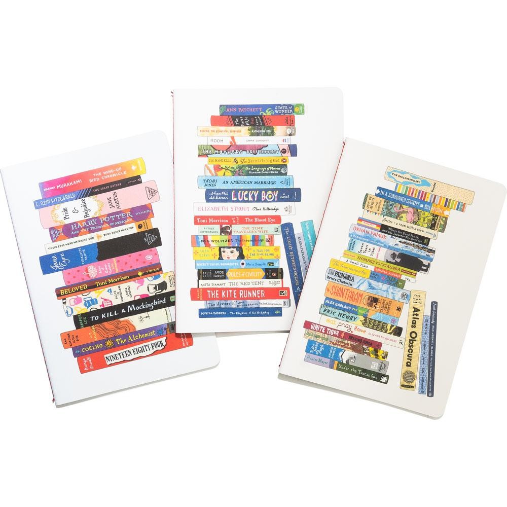 Zestaw 3 notatników Bibliophile Book Club Favorites Notebook Collection