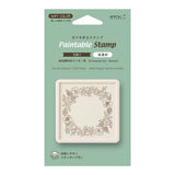 Pieczątka Midori Paintable Stamp Pre-inked Soft Color Brązowa | Kwiaty