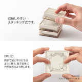 Pieczątka Midori Paintable Stamp Pre-inked Soft Color Brązowa | Kalendarz