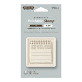 Midori Paintable Stamp Pre-inked Soft Color Brown | Planning