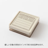 Midori Paintable Stamp Pre-inked Soft Color Brown | Planning