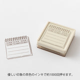 Midori Paintable Stamp Pre-inked Soft Color Brown | Planning