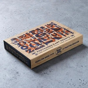 Zestaw kartek pocztowych Historia Druku - The Hamilton Wood Type Collection