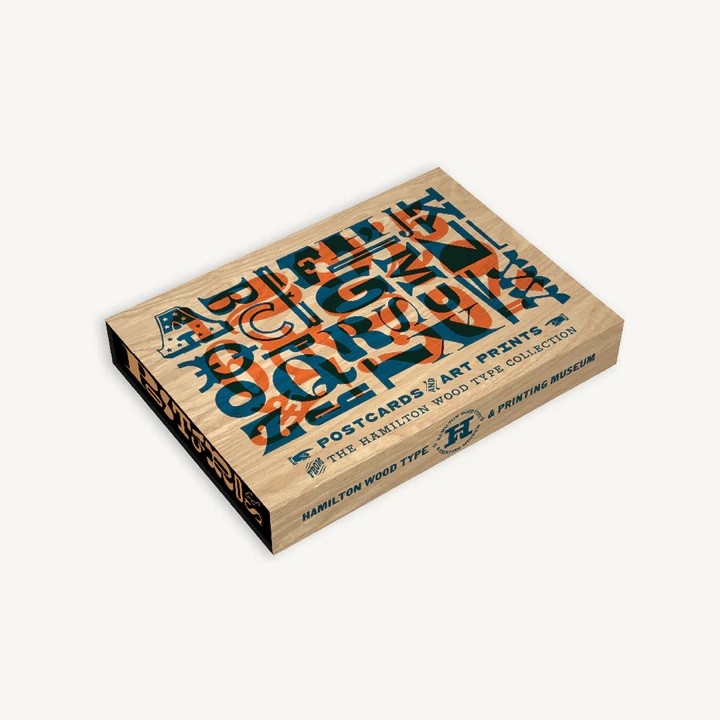 Zestaw kartek pocztowych Historia Druku - The Hamilton Wood Type Collection